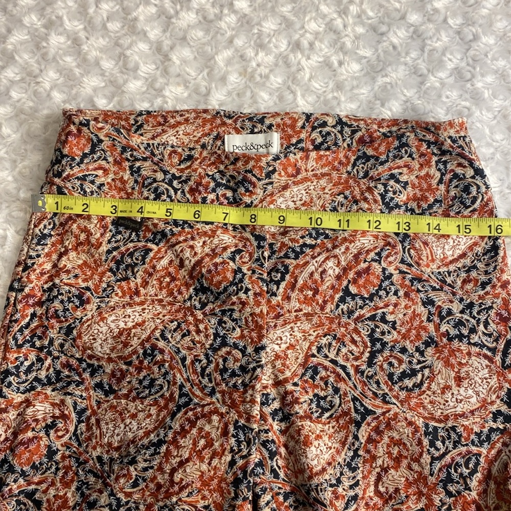 Peck & Peck cotton poly cropped pants size 6 elastic waist lots of stretch!! - Picture 9 of 10